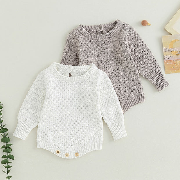 Chunky Knit Sweater Baby Onesie Baby Vibes & Co.