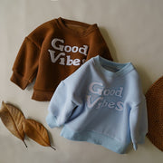 6M-4T Good Vibes Print Sweatshirt BABY VIBES & CO.