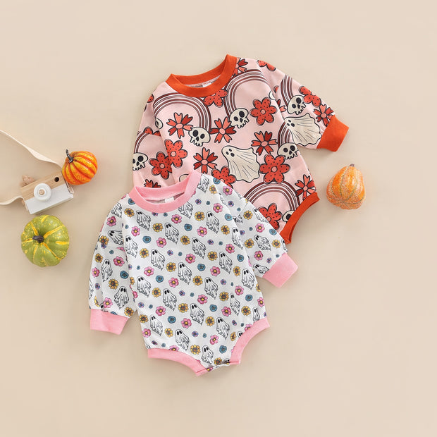 Boho & Skulls Long Sleeved Jumpsuit for Girls Baby Vibes & Co.