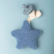 Sherpa Moon Binkie Clip + Organic Pacifier Baby Vibes & Co.