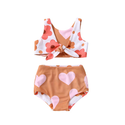 High-Waisted Baby Bikini For Girls Baby Vibes & Co.