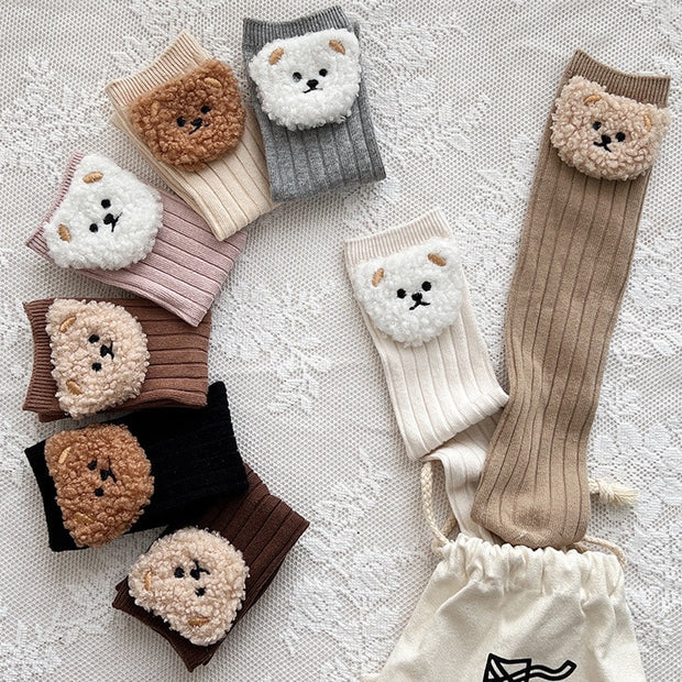 1-12T Bear Knee High Socks BABY VIBES & CO.