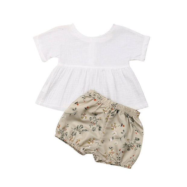 Girls Neutral Summer Set BABY VIBES & CO.