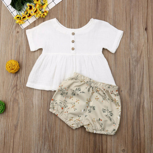 Girls Neutral Summer Set BABY VIBES & CO.