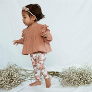 Burgendy Rose & Tope Floral Set 12M-5T BABY VIBES & CO.