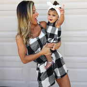MATCHING MAMA & BABY CHECKERED JUMPER DUO BABY VIBES & CO.