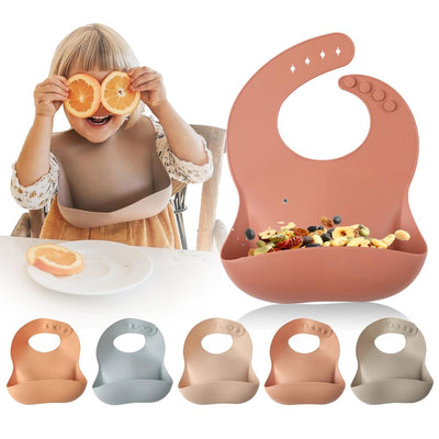 Organic Waterproof Silicone Bib Baby Lux Co.