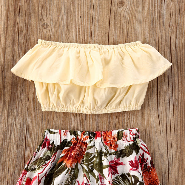 Girls 2 Piece Summer Skirt & Top BABY VIBES & CO.