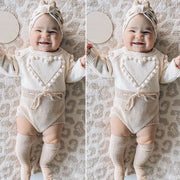 LOVE IS MADE OF A WOOL BODYSUIT BABY VIBES & CO.