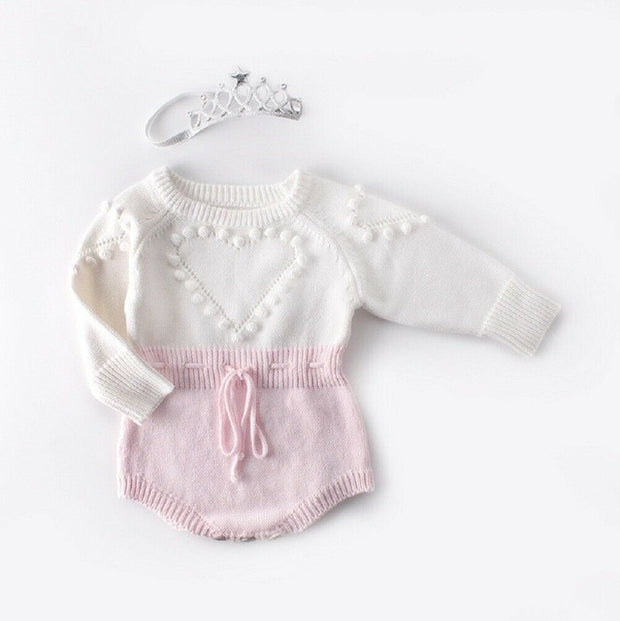 LOVE IS MADE OF A WOOL BODYSUIT BABY VIBES & CO.
