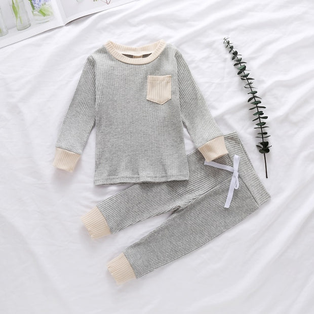 Long Sleeve Rustic 2 Piece Brixton Jogger Set - BABY VIBES & CO.