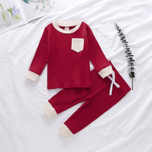 Long Sleeve Rustic 2 Piece Brixton Jogger Set - BABY VIBES & CO.