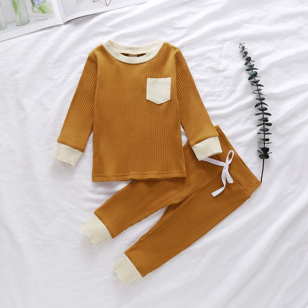 Long Sleeve Rustic 2 Piece Brixton Jogger Set - BABY VIBES & CO.