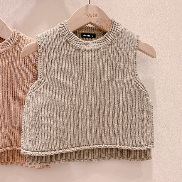 Sleeveless Ribbed Cropped Tanks 9M-3T BABY VIBES & CO.