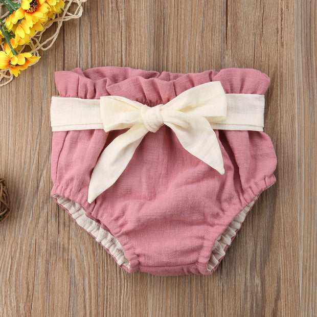 Baby Girl Ruffle Bow Bottoms BABY VIBES & CO.