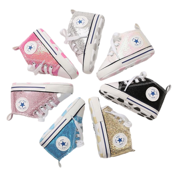 SHINEY CONVERSE INSPIRED KICKS BABY VIBES & CO.