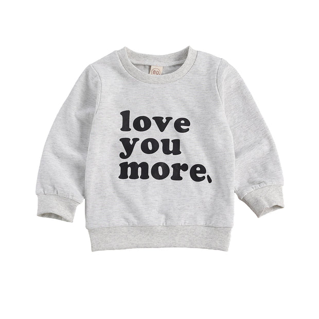 Long Sleeve Love You More Crew Neck 6M-4Y BABY VIBES & CO.