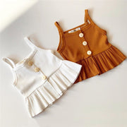 Frilly Floral & High Waisted Shorts Set 18M-5T BABY VIBES & CO.