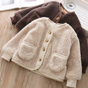 Button Up Fleece Sherpa Cardigan BABY VIBES & CO.