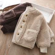 Button Up Fleece Sherpa Cardigan BABY VIBES & CO.