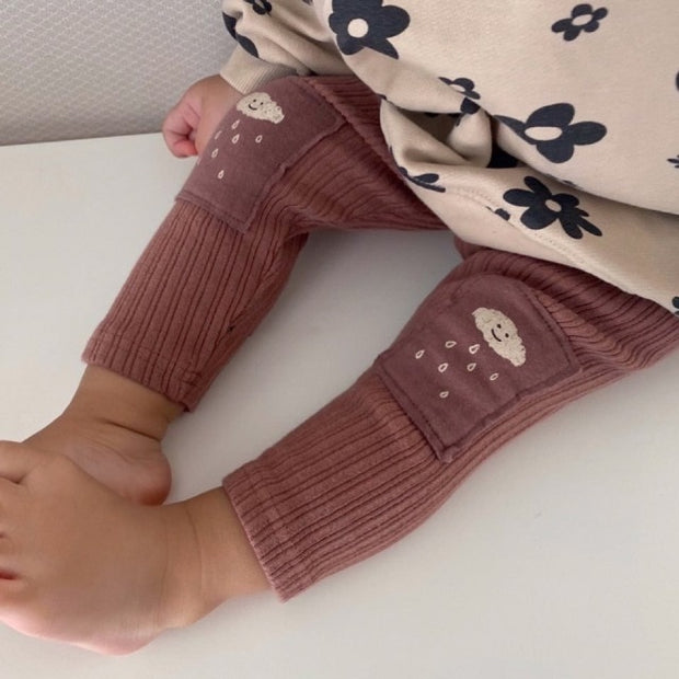 Rainy Knee Patch Ribbed Comfys 6M-24M BABY VIBES & CO.