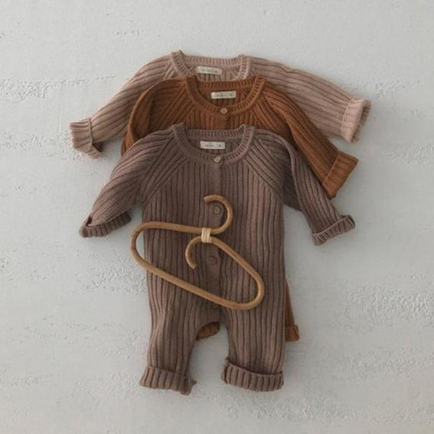 Matte Long Sleeve Ribbed Henleys 6-24M BABY VIBES & CO.