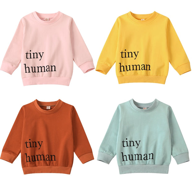 TINY HUMAN LOOSE CREWNECK 18M-5T - BABY VIBES & CO.