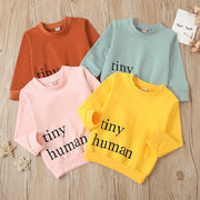 TINY HUMAN LOOSE CREWNECK 18M-5T - BABY VIBES & CO.