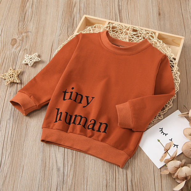 TINY HUMAN LOOSE CREWNECK 18M-5T - BABY VIBES & CO.