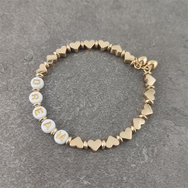 Boho White Charm & Gold Strand Bracelets BABY VIBES & CO.