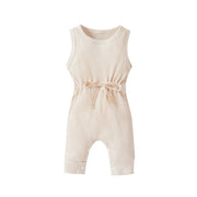 Cotton Knitted Ribbed Jumpsuit BABY VIBES & CO.