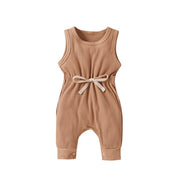 Cotton Knitted Ribbed Jumpsuit BABY VIBES & CO.