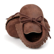 BABY MOCCASIN FRINGED BOOTIES BABY VIBES & CO.