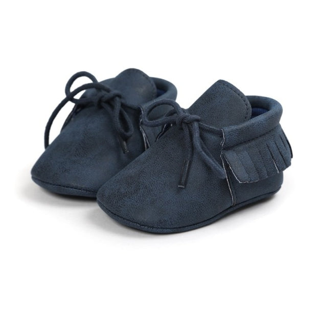 BABY MOCCASIN FRINGED BOOTIES BABY VIBES & CO.