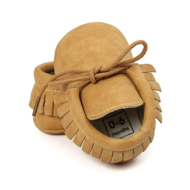 BABY MOCCASIN FRINGED BOOTIES BABY VIBES & CO.