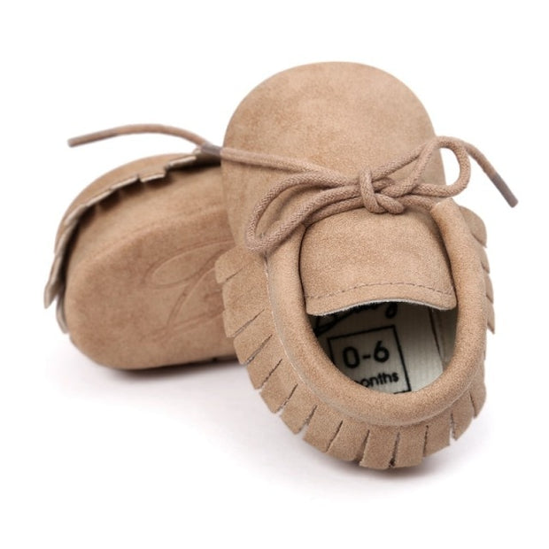 BABY MOCCASIN FRINGED BOOTIES BABY VIBES & CO.
