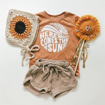 Toddler Neutral Here Comes The Sun 2 PIECE SET BABY VIBES & CO.