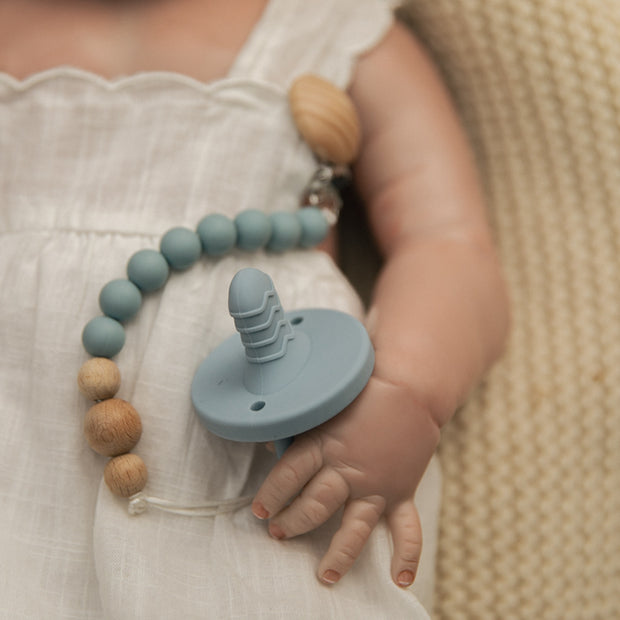 Boho Silicone Beaded Pacifer + Clip BABY VIBES & CO.