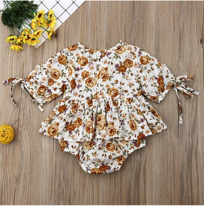 0-24M Floral Bodysuit Romper BABY VIBES & CO.