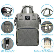 Large Capacity Diaper Bag Baby Lux Co.