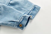 Blue Jean Denim Romper 3M-3T BABY VIBES & CO.