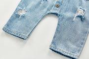 Blue Jean Denim Romper 3M-3T BABY VIBES & CO.