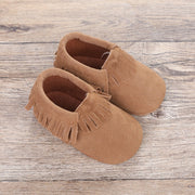 BABY MOCCASIN FRINGED BOOTIES BABY VIBES & CO.