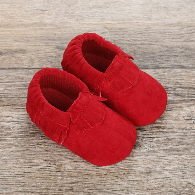 BABY MOCCASIN FRINGED BOOTIES BABY VIBES & CO.