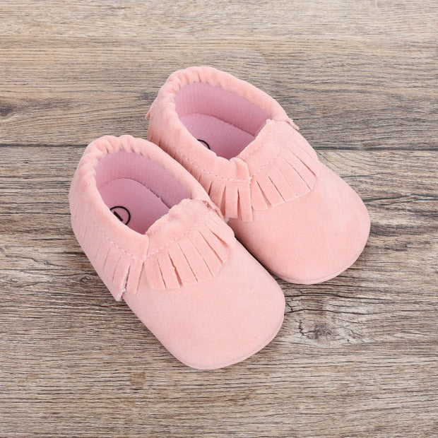 BABY MOCCASIN FRINGED BOOTIES BABY VIBES & CO.