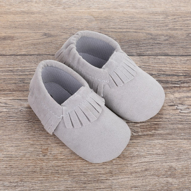 BABY MOCCASIN FRINGED BOOTIES BABY VIBES & CO.