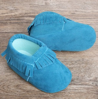 BABY MOCCASIN FRINGED BOOTIES BABY VIBES & CO.