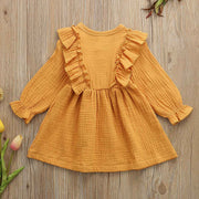 Long Sleeve Frilly Ruffled Dress 12M-5T BABY VIBES & CO.