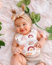 Baby Girl Ruffle Short Set 3-PIECE SET BABY VIBES & CO.