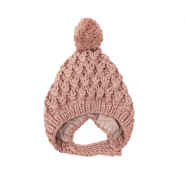 THE ASPEN POM POM KNIT CAP BABY VIBES & CO.